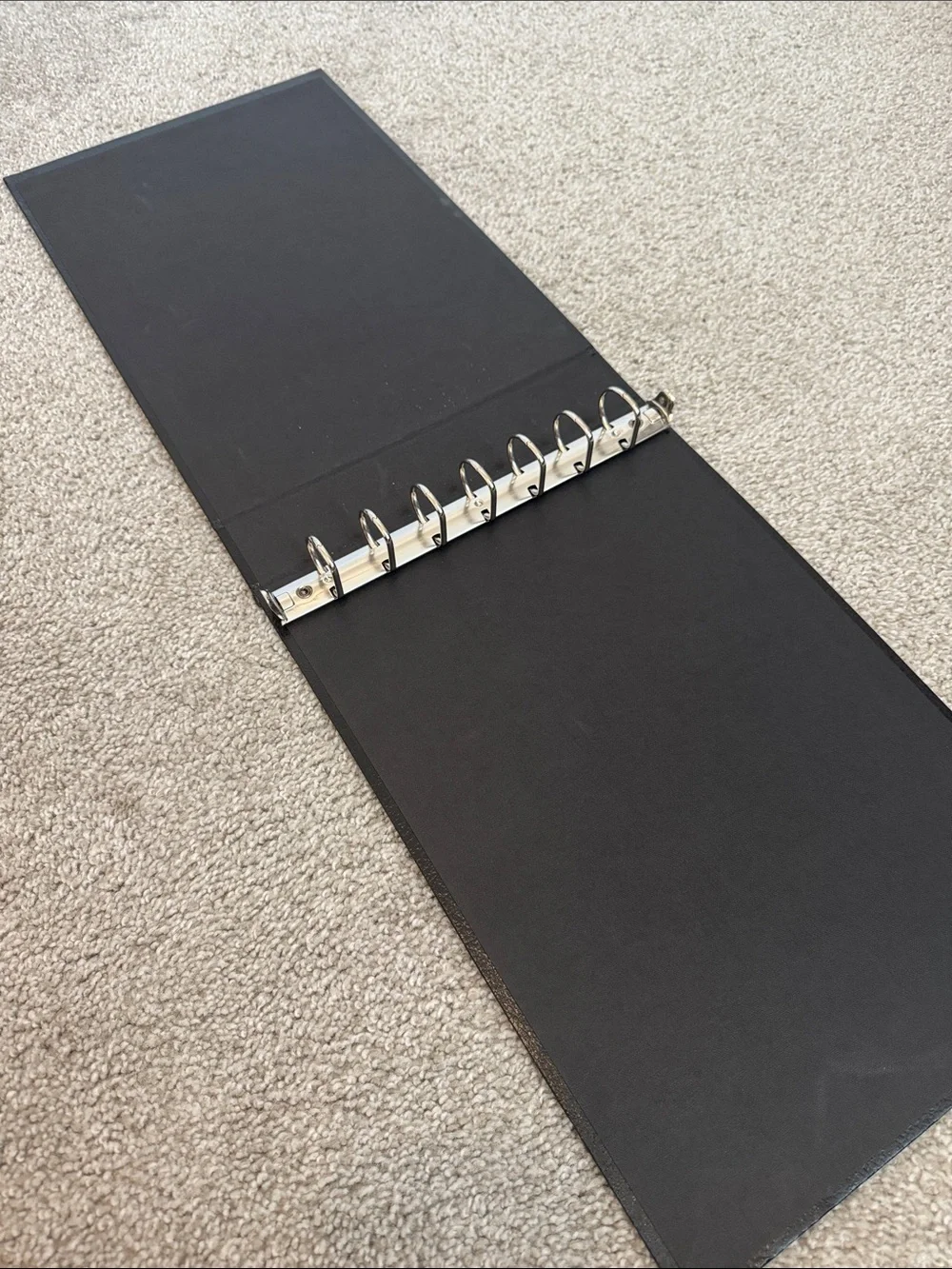 Black 7 Ring Business Checkbook Binder
